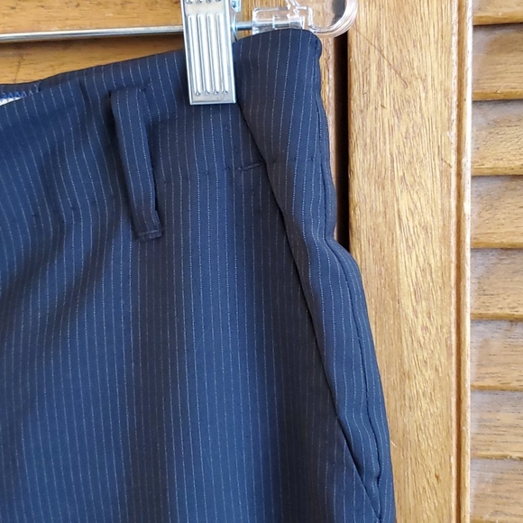 J. Crew, navy pinstripe, size 10, wool pants - Picture 4 of 4